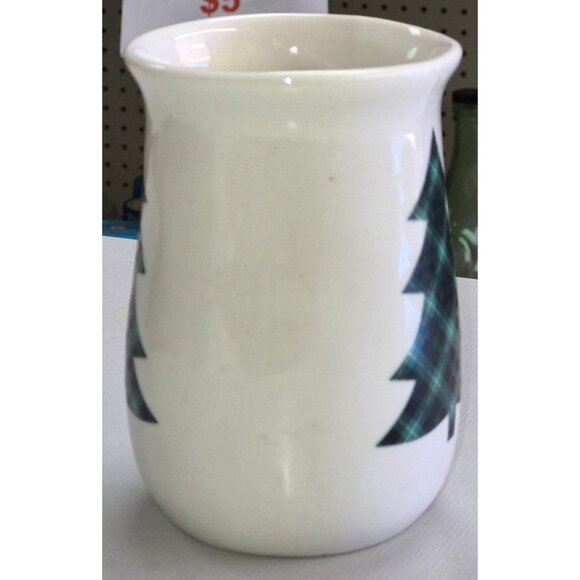 Ceramic Holiday Plaid Tree Mug 14oz Giftcraft Microwave & Dishwasher Safe - Picture 4 of 6